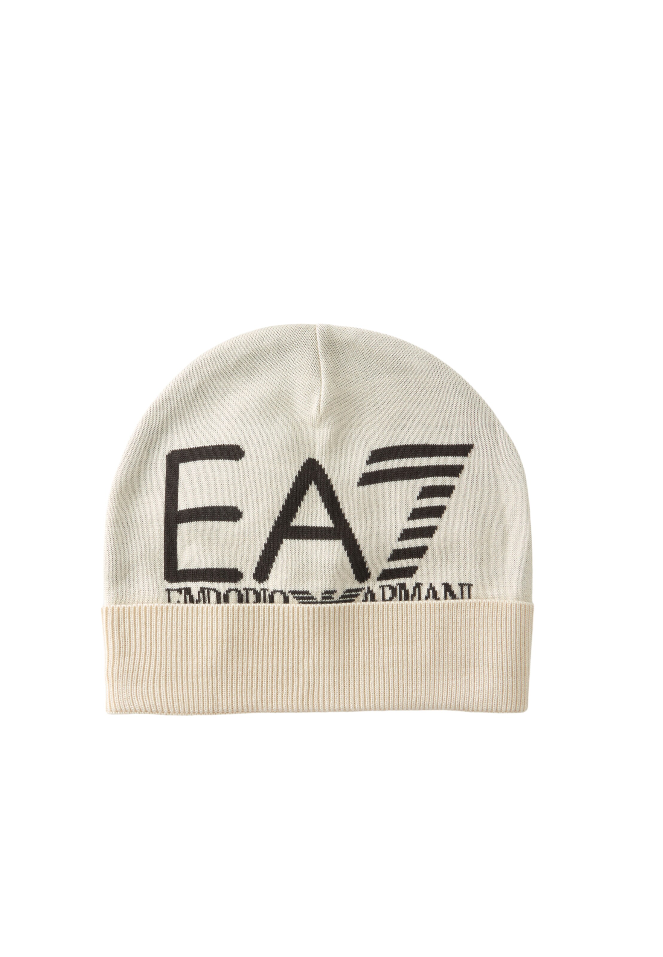 EA7 Emporio Armani Mütze in Beige: Vorderseite