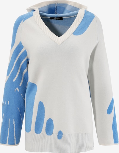 Aniston CASUAL Pullover in blau / weiß, Produktansicht