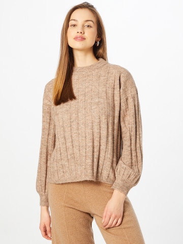 Pull-over Warehouse en marron : devant