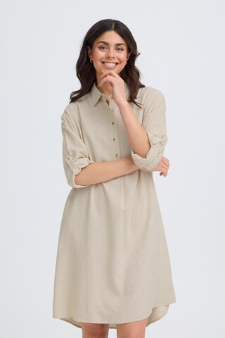 Fransa Shirt dress in Beige: front