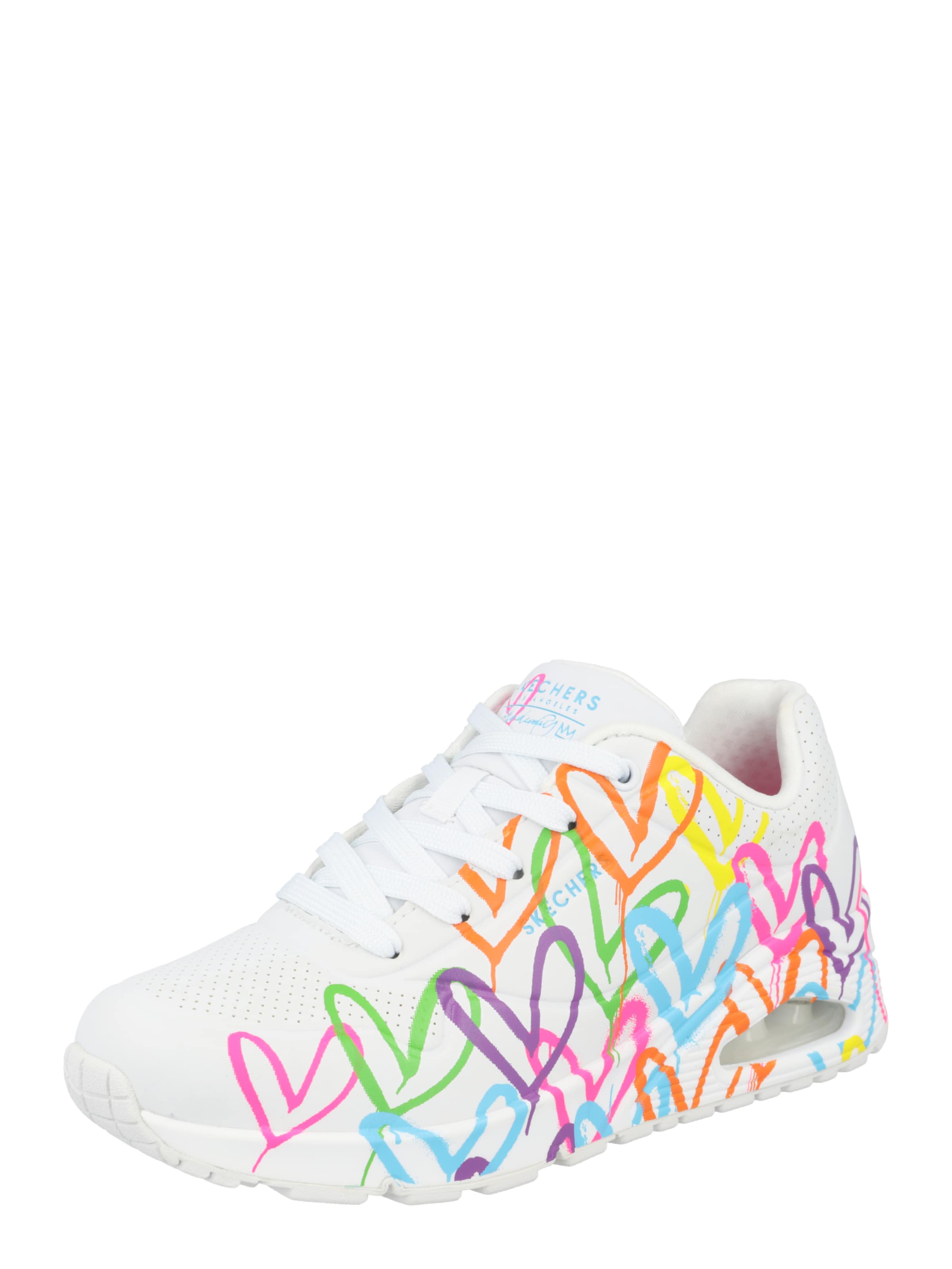 Baskets basses 'Uno-Highlight Love' SKECHERS en blanc : devant
