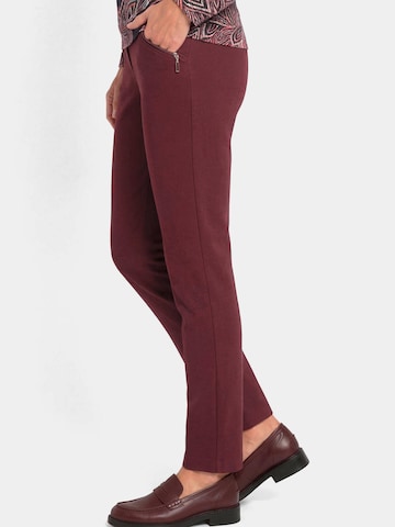 Goldner Slim fit Pants 'LOUISA' in Purple