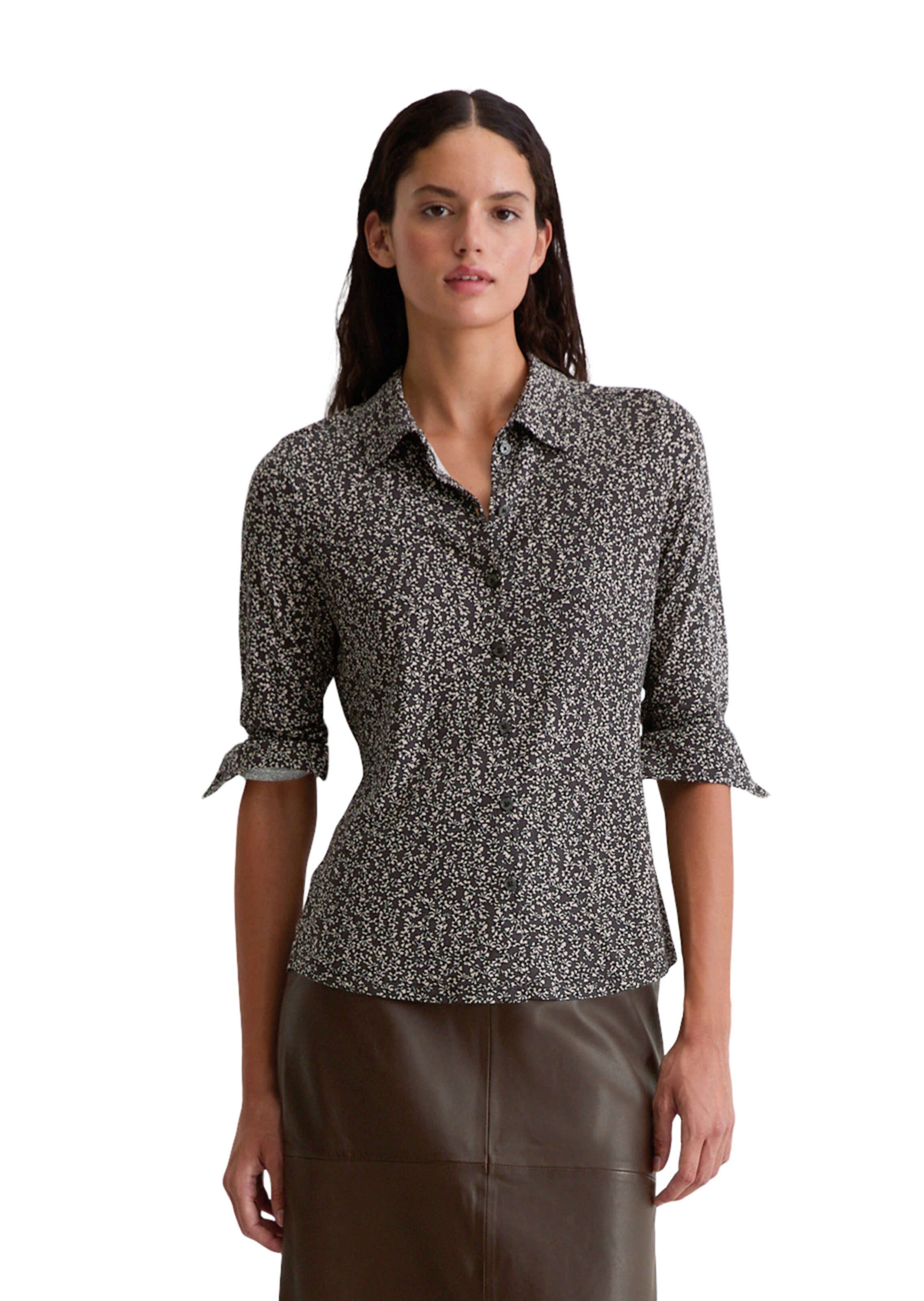Marc O'Polo Blouse in Grijs: voorkant
