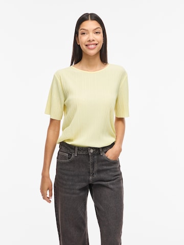 VILA T-shirt 'VIPLISA' i gul: framsida
