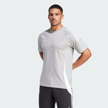 T-Shirt fonctionnel 'Tiro 24' ADIDAS PERFORMANCE en gris : devant