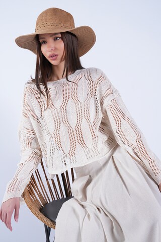 Pull-over Trend Alaçatı Stili en beige : devant