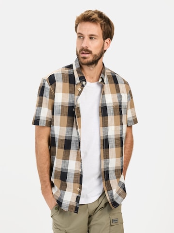 CAMEL ACTIVE Regular Fit Hemd in Beige: Vorderseite