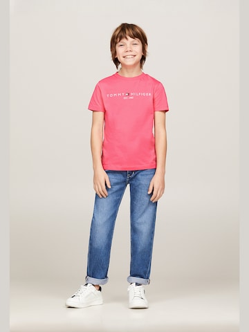 TOMMY HILFIGER T-Shirt 'ESSENTIAL' in Pink