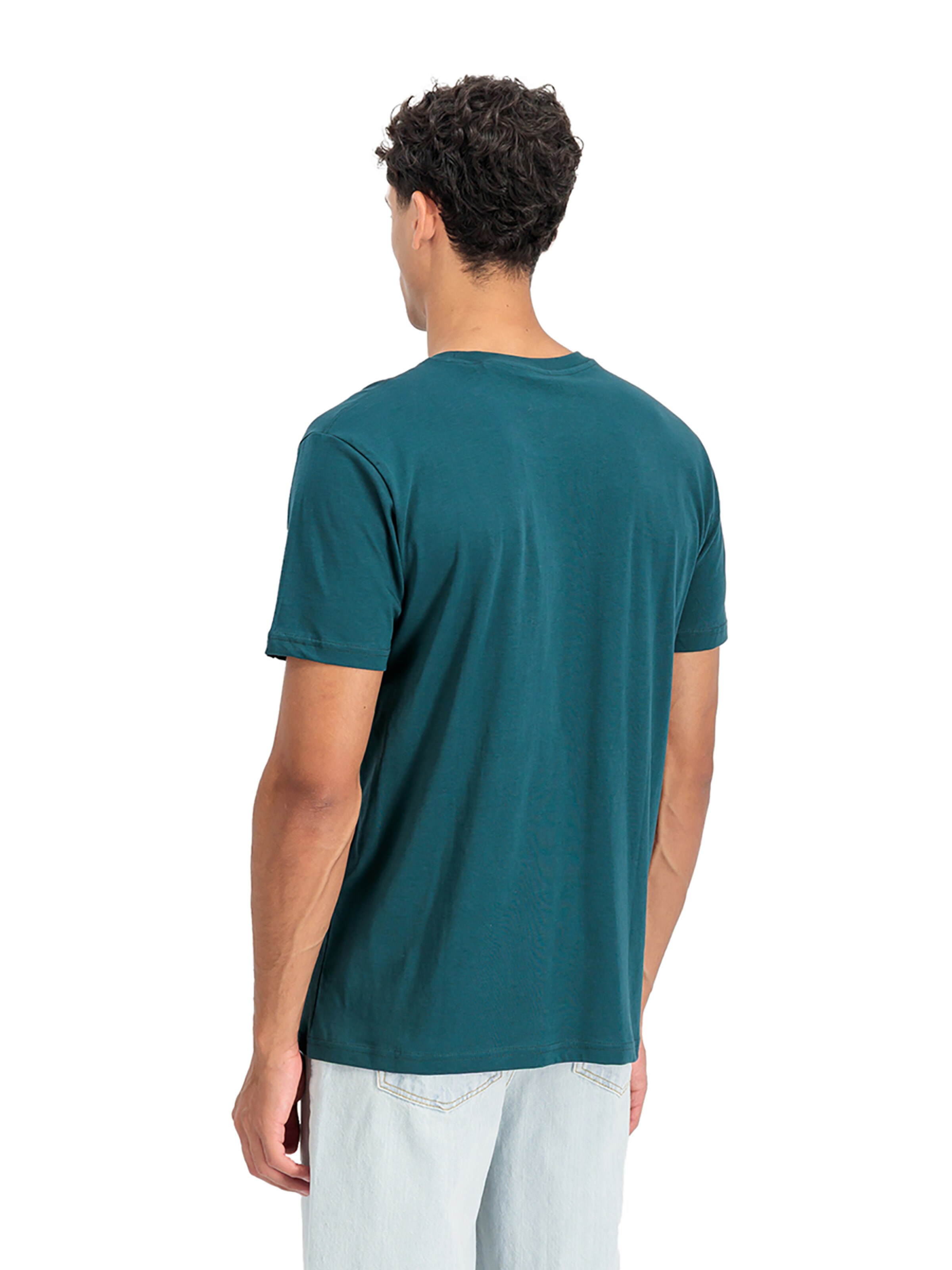 ALPHA INDUSTRIES Shirt 'Basic Logo' in Green