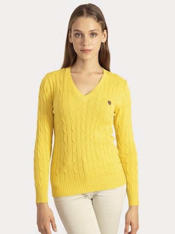 Sir Raymond Tailor Sweater 'Frenze' in Yellow: front