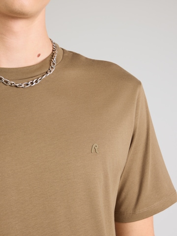 REPLAY T-shirt i brun