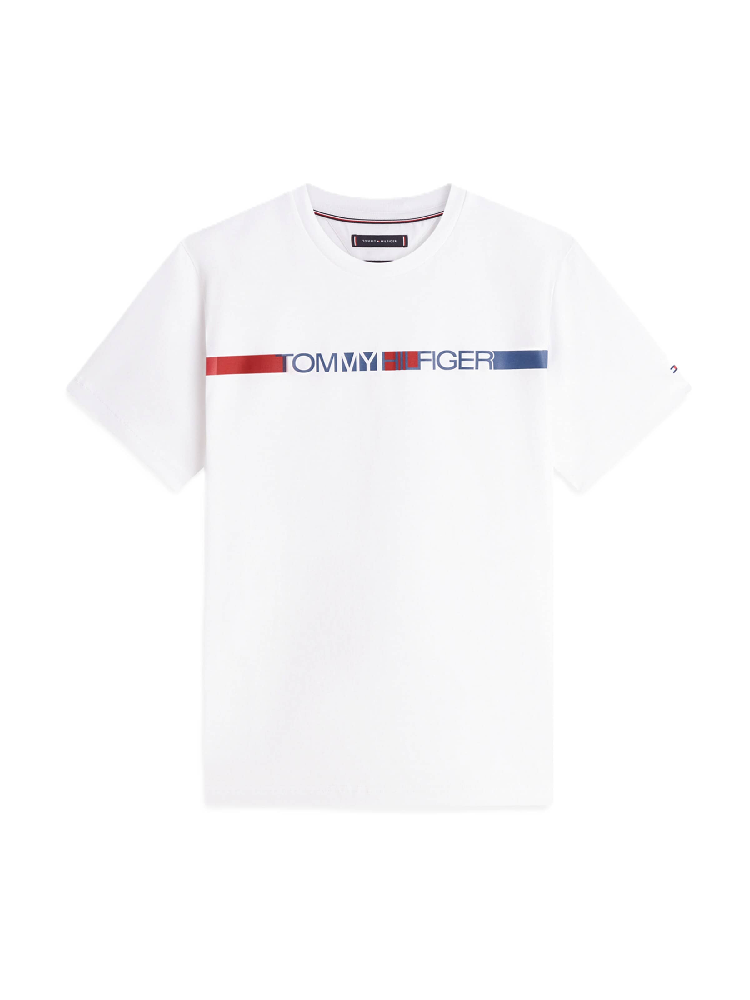 T-Shirt 'BRAND LOVE' TOMMY HILFIGER en blanc : devant