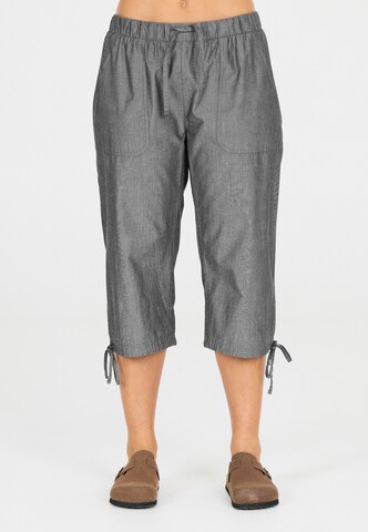 Cruz Regular Caprihose 'Emmy' in Blau: Vorderseite