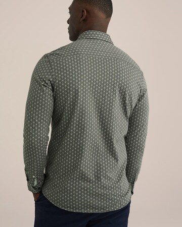 WE Fashion Slim Fit Hemd in Grün