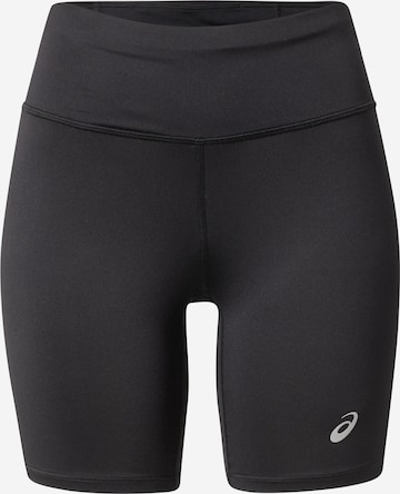 ASICSSkinny Sportske hlače 'CORE SPRINTER' - crna boja: prednji dio