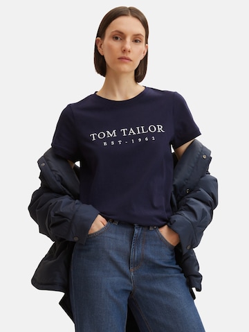 TOM TAILOR T-shirt i blå