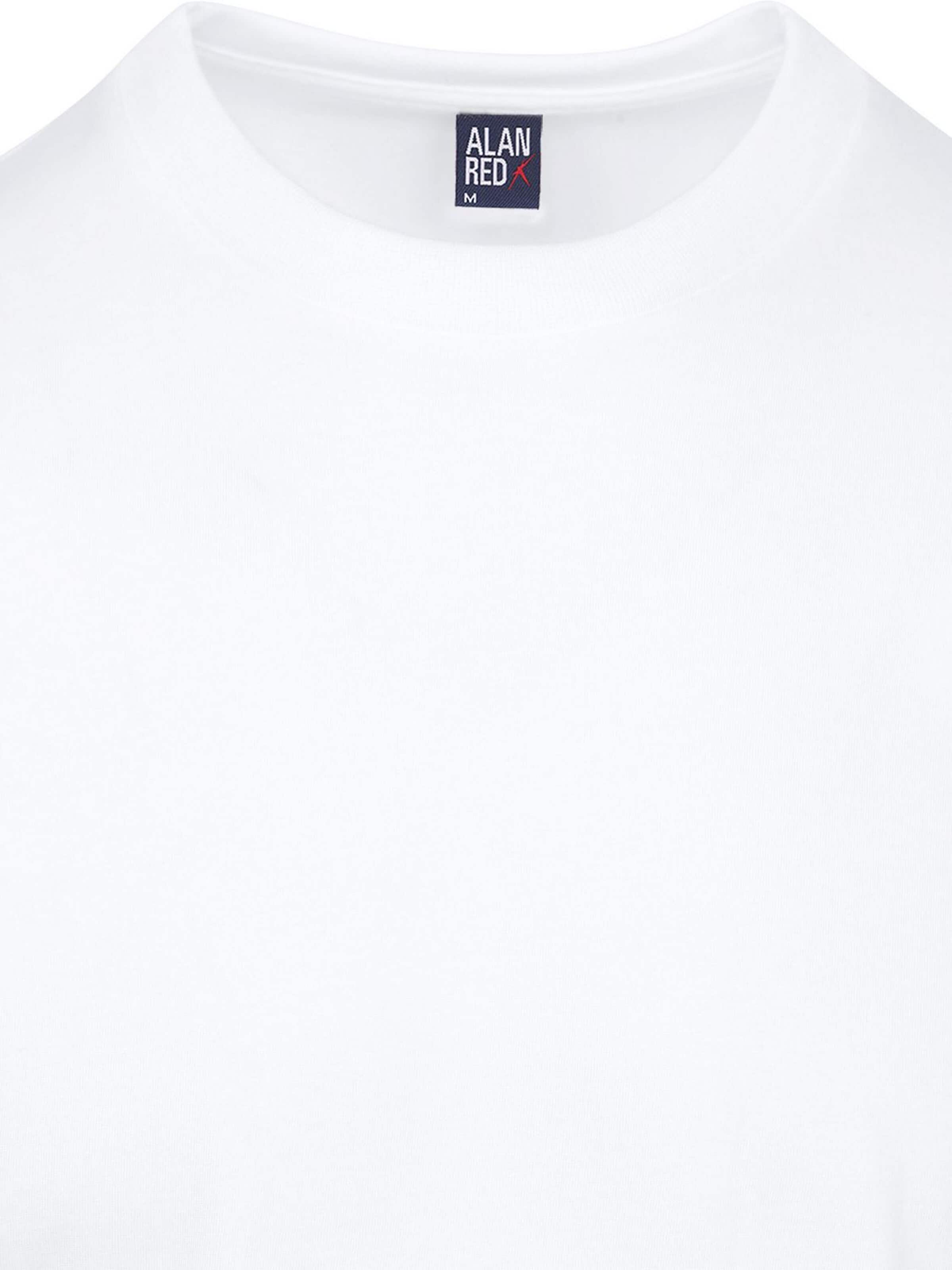 alan red Shirt in White