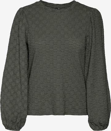 VERO MODA - Blusa 'FLOWER' en verde: frente