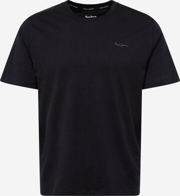 Pepe Jeans - Camiseta 'CONNOR' en negro: frente