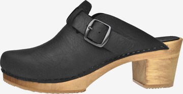 SANITA Clogs in Black: front