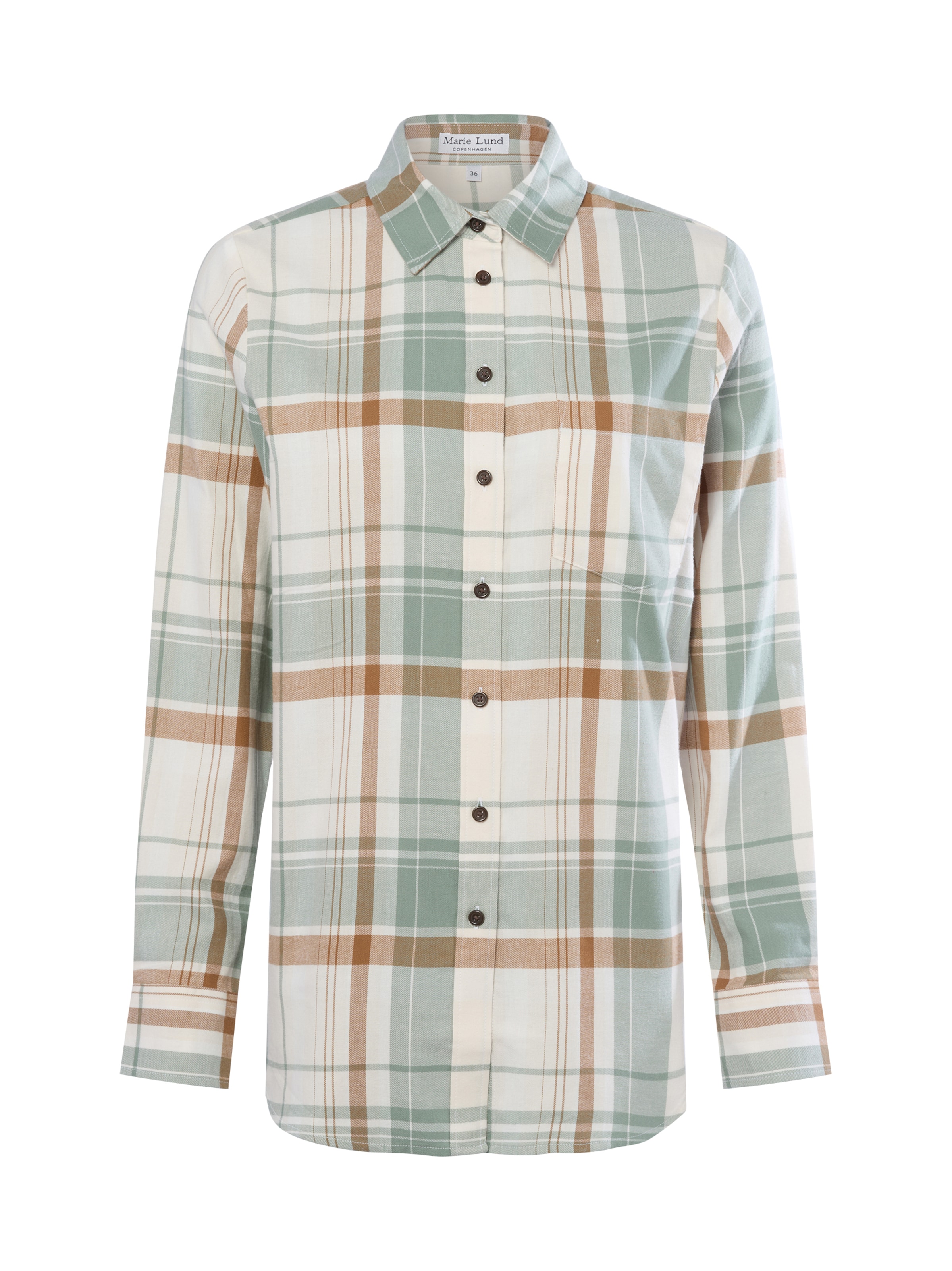 Marie Lund Blouse in Green: front