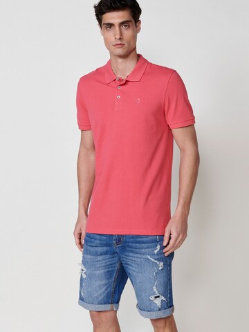 KOROSHI Poloshirt in Pink: Vorderseite