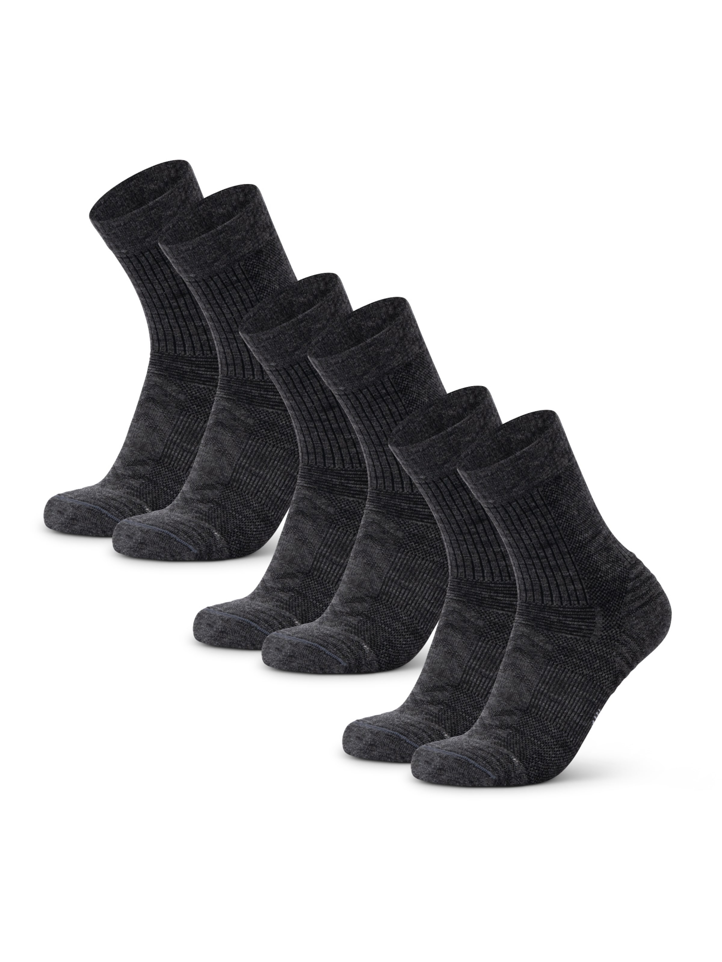 Chaussettes de sport 'Light Hiking Crew' DANISH ENDURANCE en gris : devant