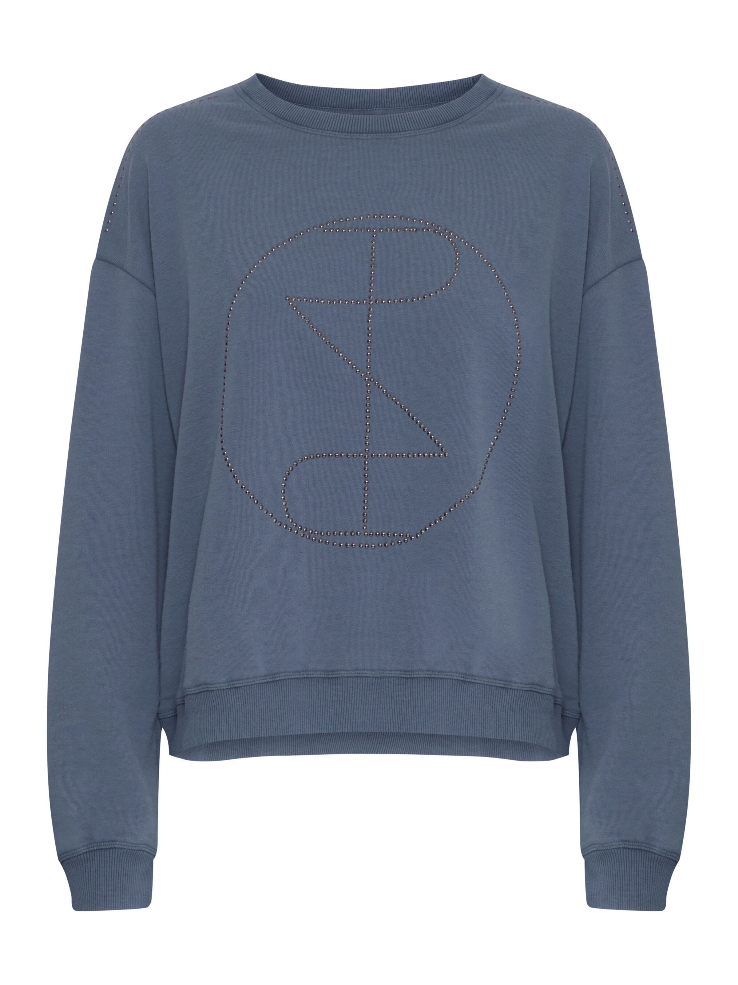 PULZ Jeans Sweatshirt 'Mallie' i blå: forside