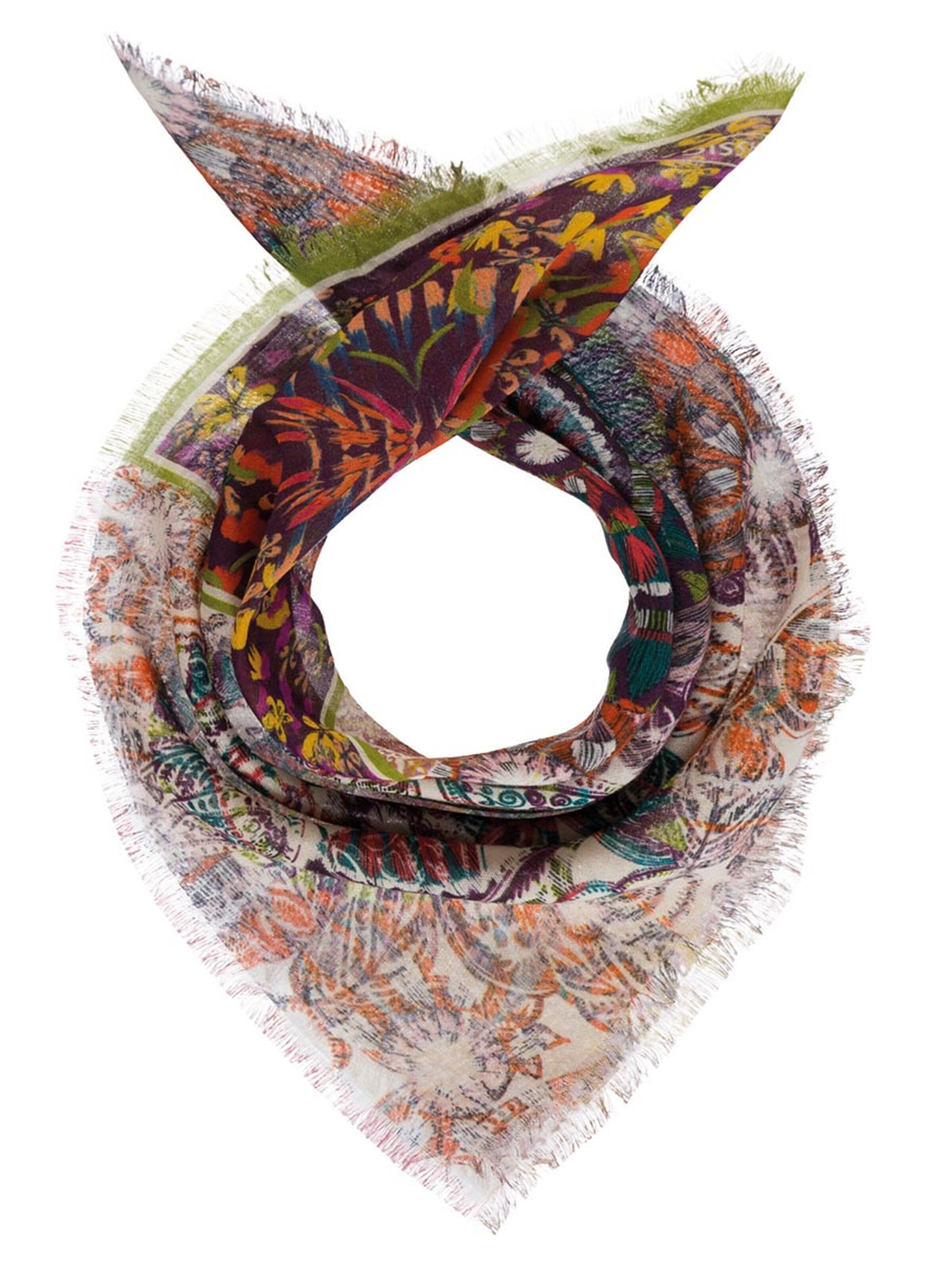 Passigatti Scarf 'Bandana Tuch Miltiprint' in Orange: front