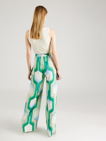 Marella Szeroka nogawka Spodnie 'CIFRA' w kolorze zielony
