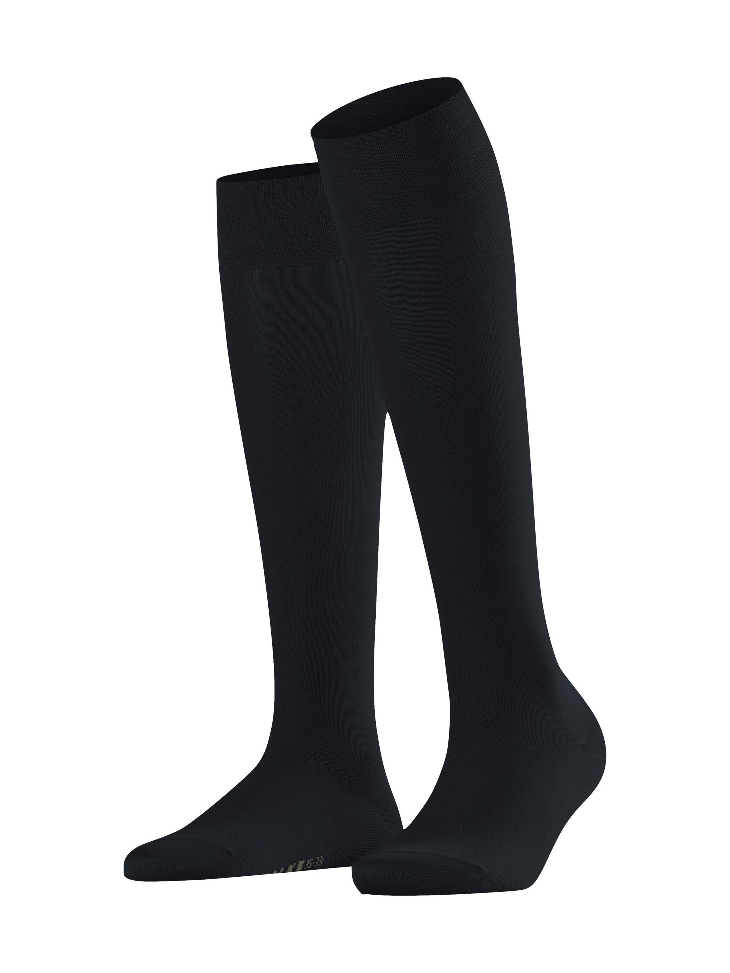 FALKE Knee High Socks 'Cotton Touch' in Grey