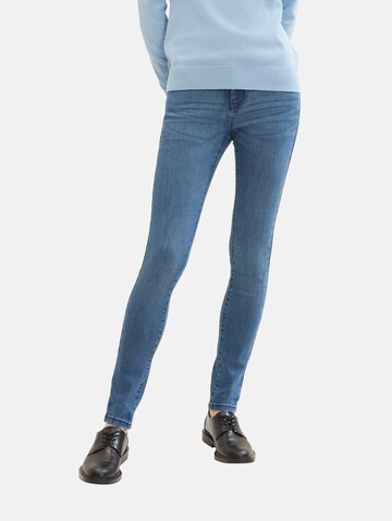 Skinny Jean 'Alexa' TOM TAILOR en bleu : devant