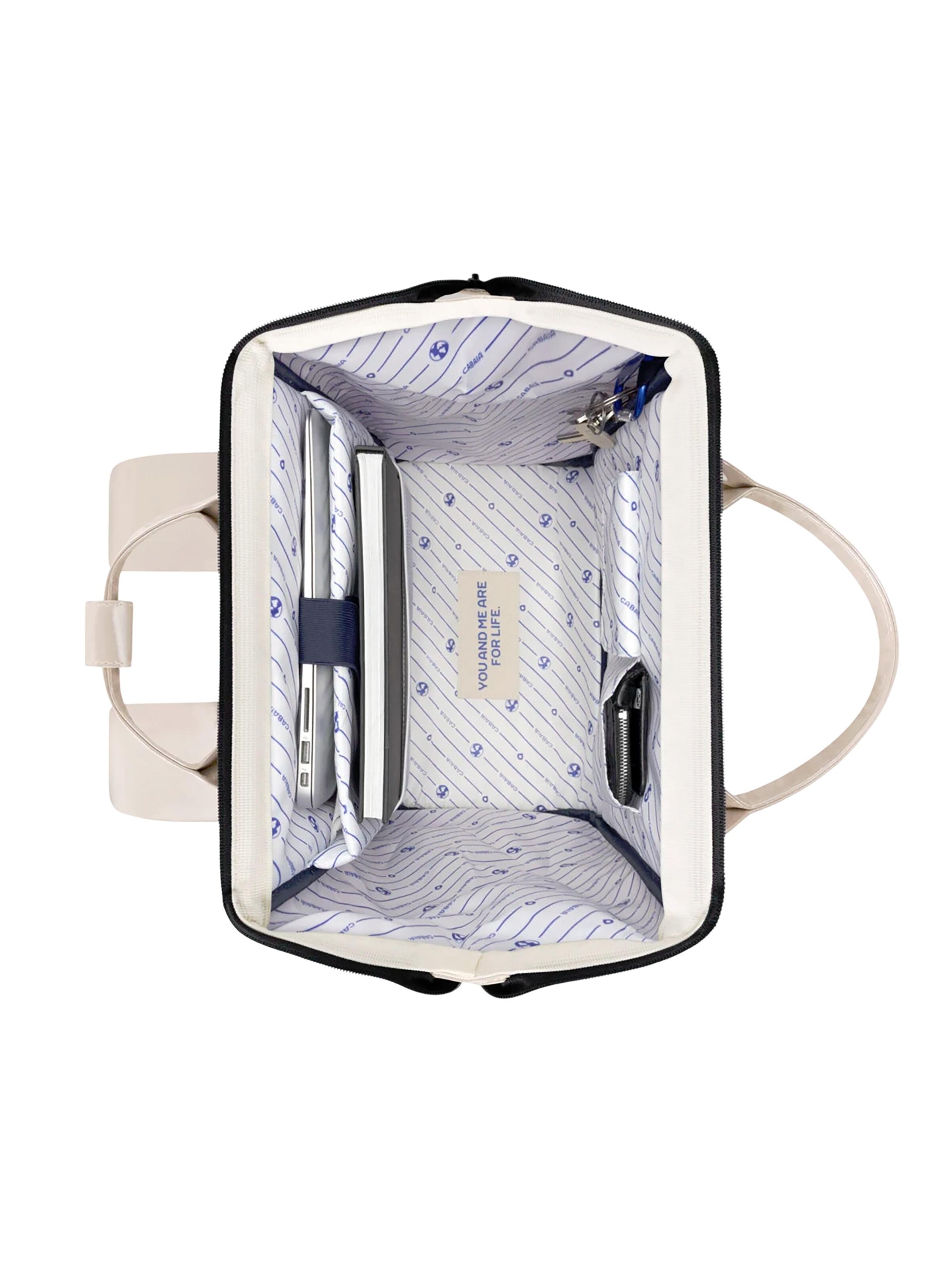 Cabaia Backpack 'Large Honolulu' in White