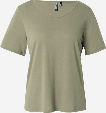 PIECES قميص 'SYLVIE' بلون أخضر: الأمام