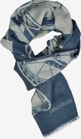 Carlo Colucci Scarf in Blue: front