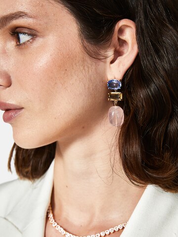 NALì Earrings 'Shirley' in Blue: front