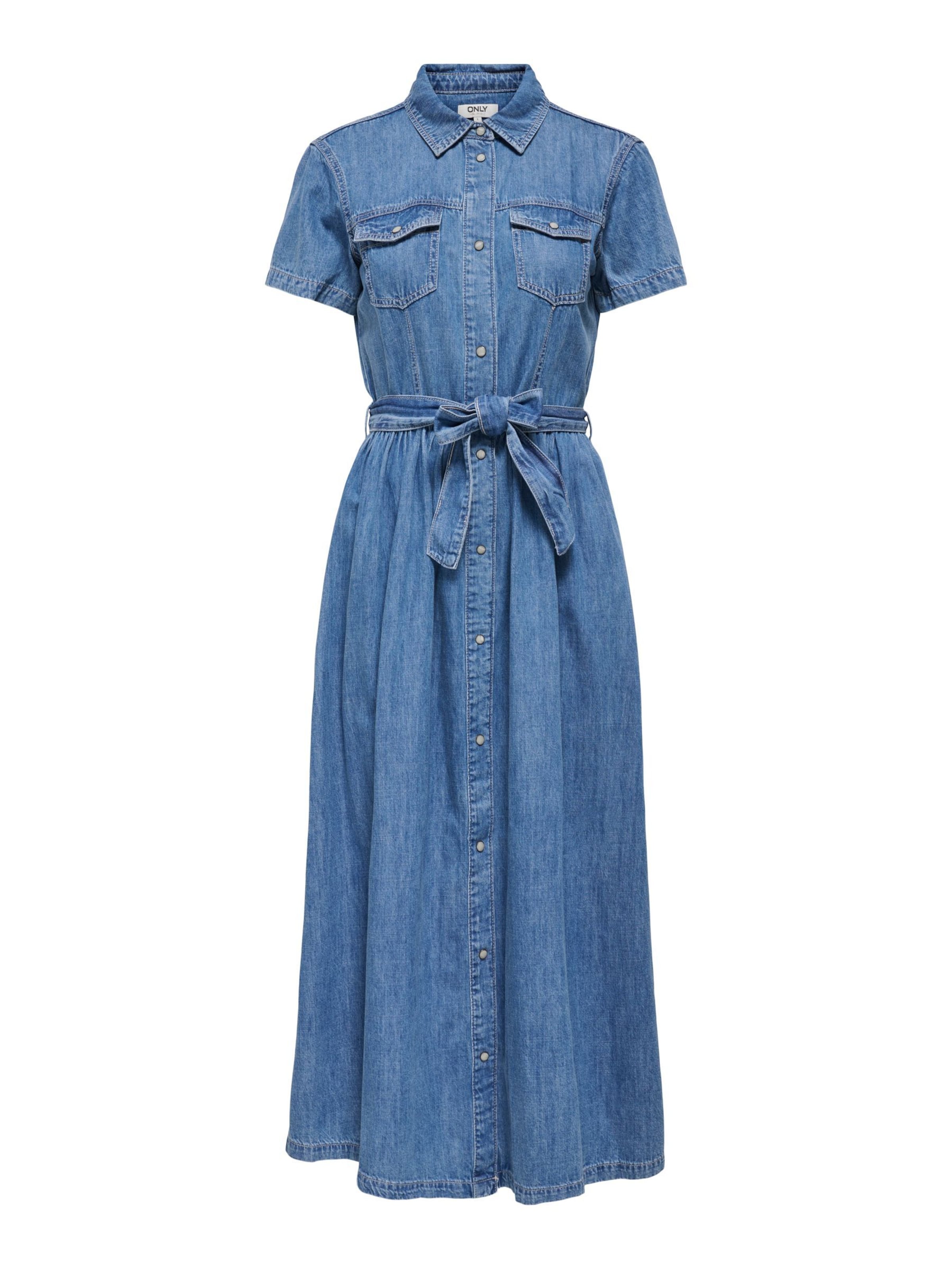 ONLY Blousejurk 'ONLNoemi' in de kleur Blauw denim, Productweergave