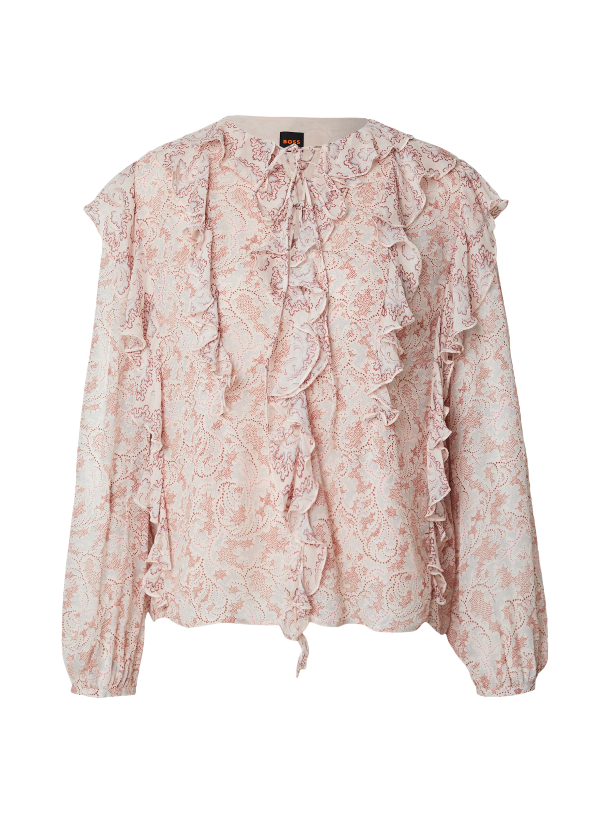 BOSS Blouse 'Borma' in Beige: voorkant