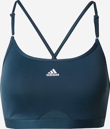 ADIDAS PERFORMANCE Low Support Sports bra in Blue: front