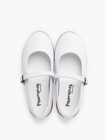 Ballerines Pisamonas en blanc