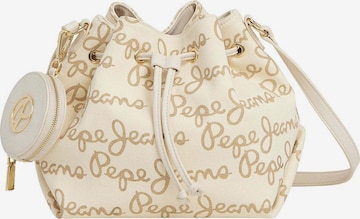 Poche ventrale Pepe Jeans en beige : devant