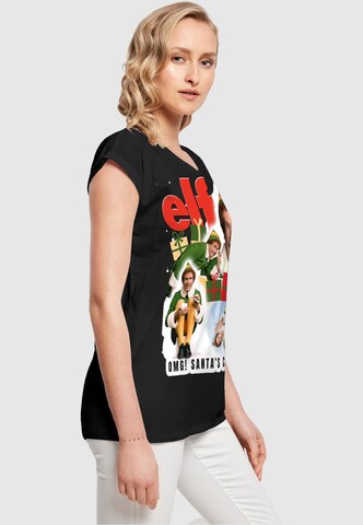 ABSOLUTE CULT Shirt 'Elf - Collage' in Zwart