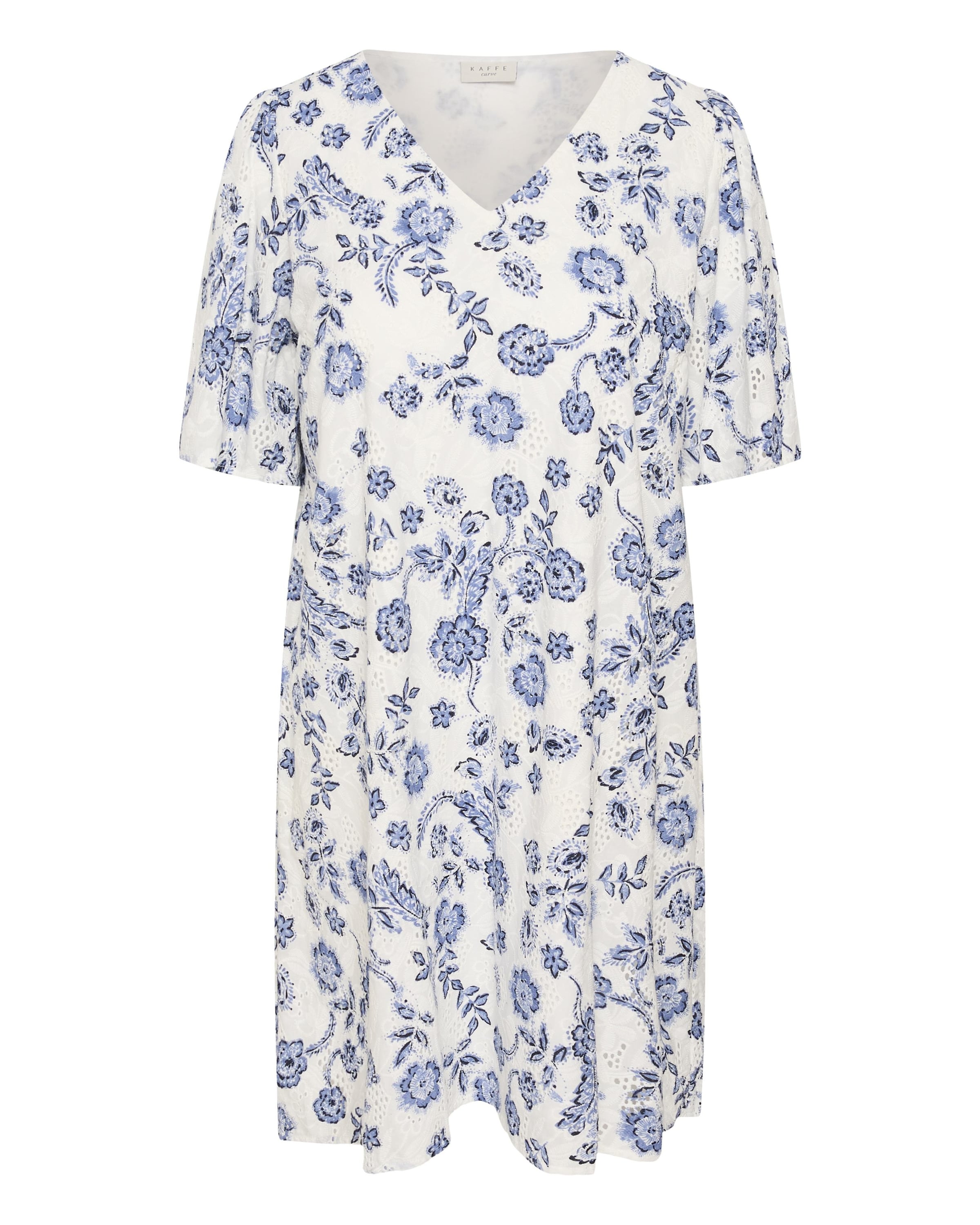 KAFFE CURVE Dress 'KClula' in White: front