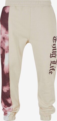 Thug Life Pants in Beige: front