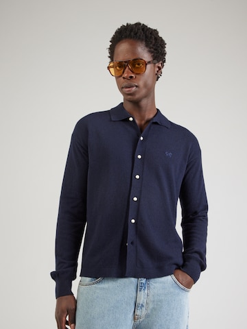 Vestes en maille 'YVES' Soulland en bleu : devant