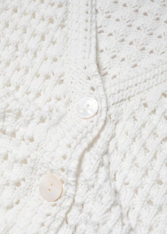 Cardigan 'Santorin' MANGO en blanc