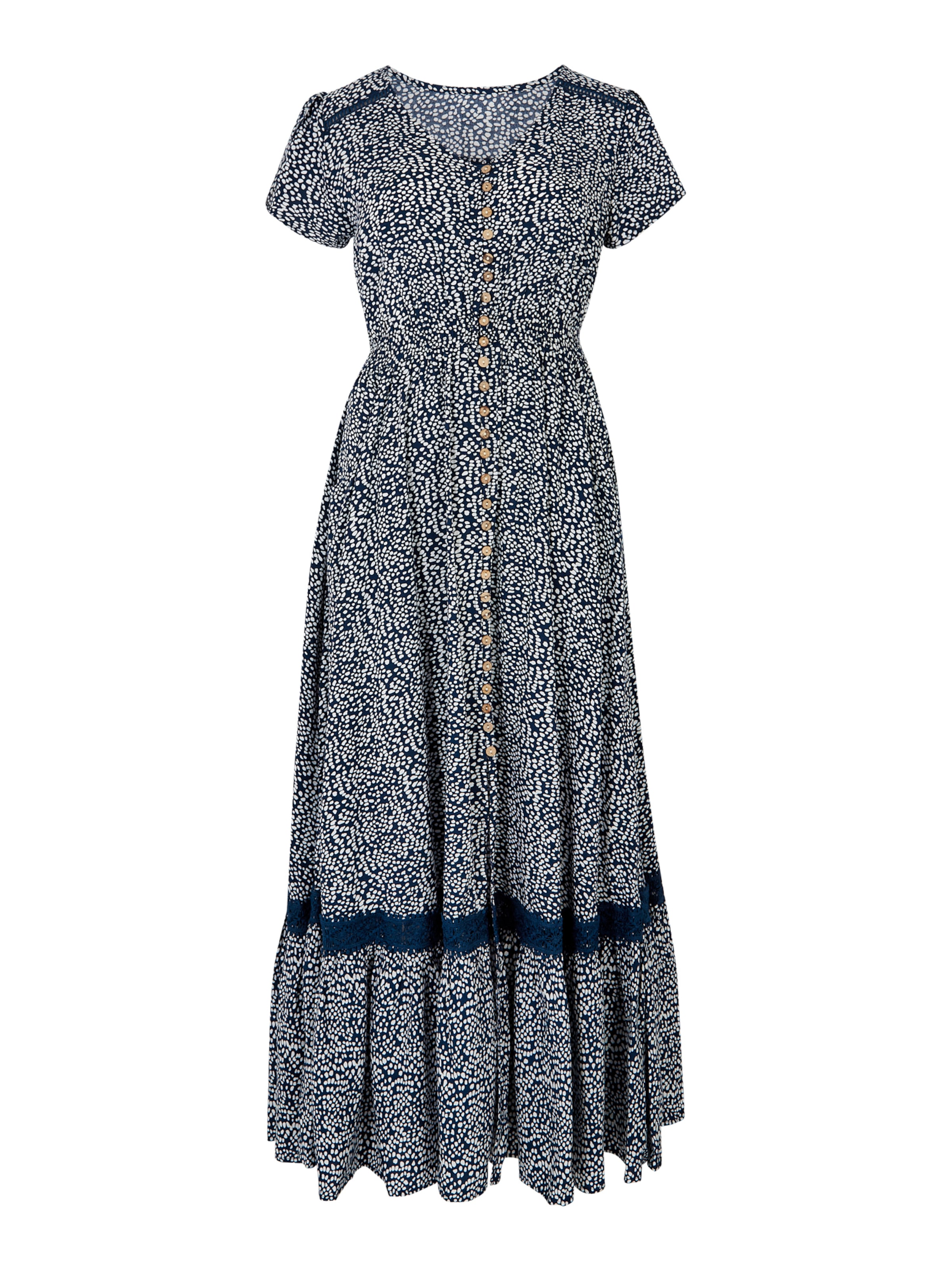 Apricot Zomerjurk in Blauw: voorkant