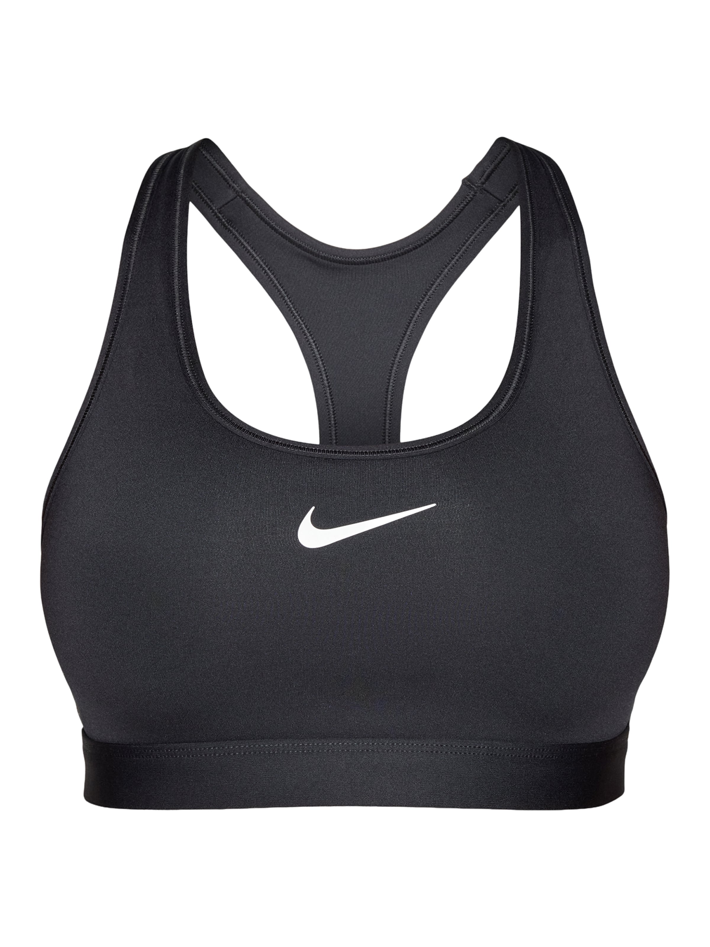 NIKE Biustonosz sportowy 'SWSH' w kolorze czarny: przód