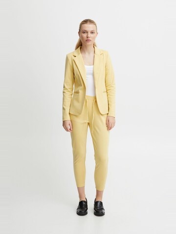 ICHI Slimfit Hose 'Kate' in Gelb: Vorderseite