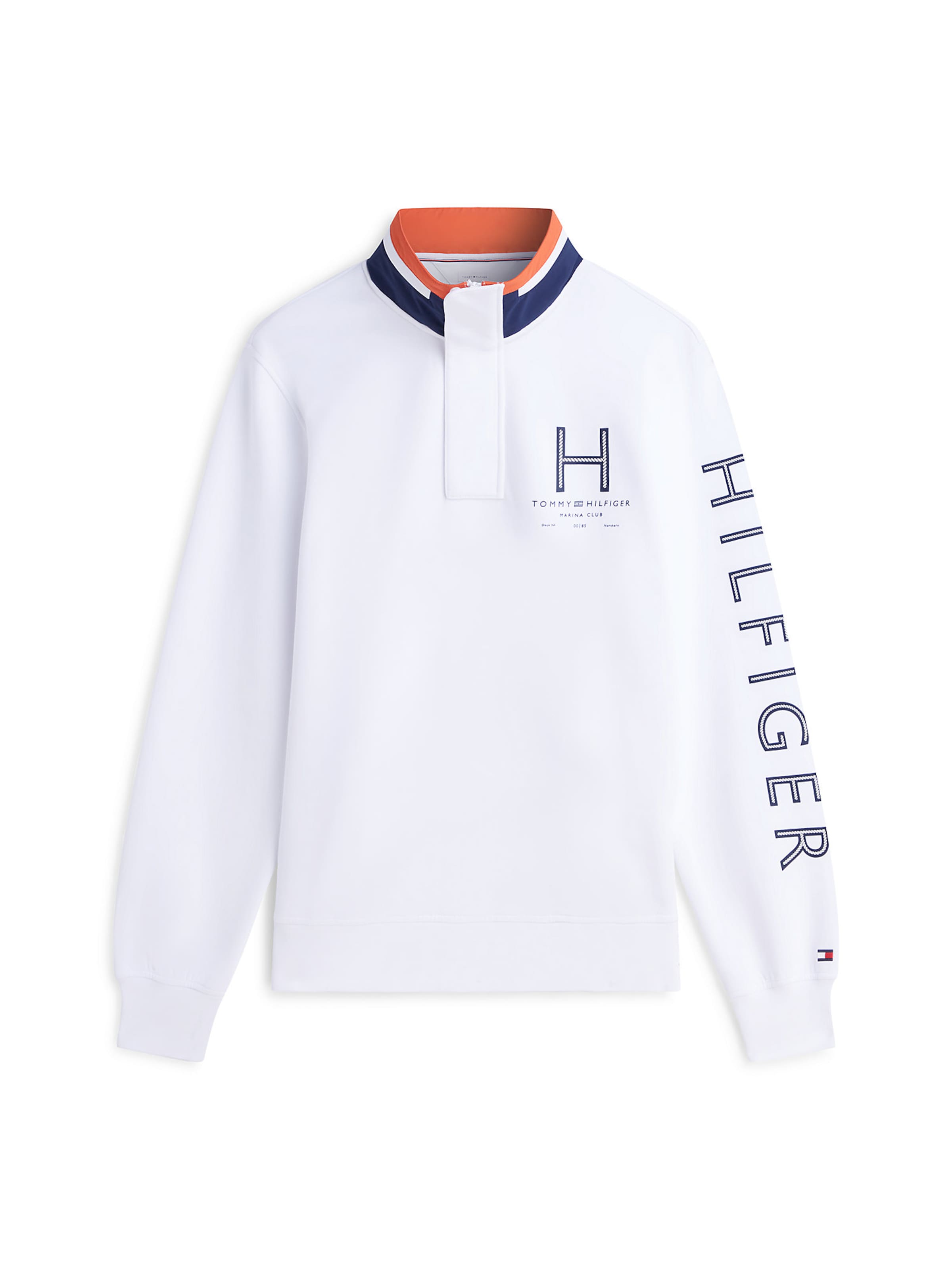 Sweat de sport TOMMY HILFIGER en blanc : devant